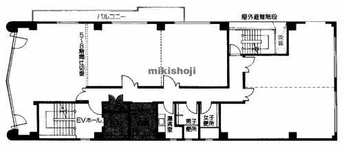 上本町・上汐・生玉町・生玉前町のクリスタルタワーＳＡＮＫＹＯ 平面1
