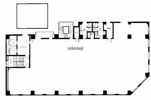 岡山市の磨屋町ビル 平面1