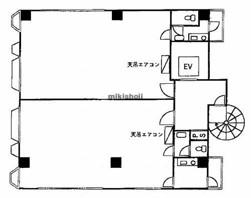 吹田市のエレガントビジネス江坂 平面1
