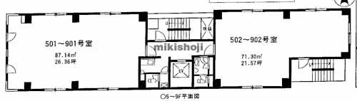 ファーストＫ・島之内ビル 平面1