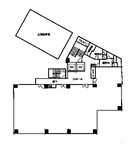 片町・東野田町・網島町・中野町のワタヤコスモスビル 平面1