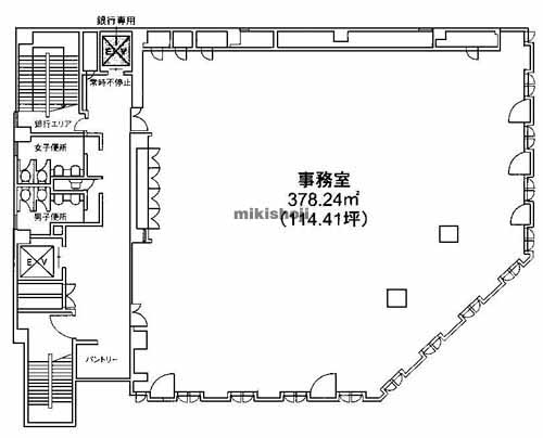 中京区のＹ．Ｊ．Ｋビル 平面1