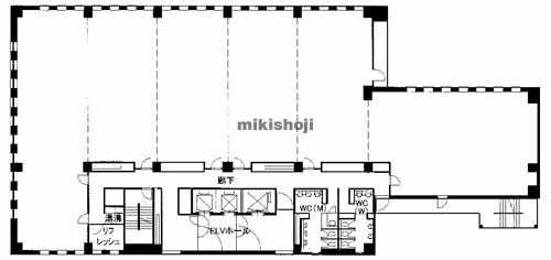 下京区の京都フコク生命四条柳馬場ビル 平面1