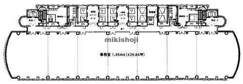 梅田・堂島・中之島の中之島三井ビルディング 平面1