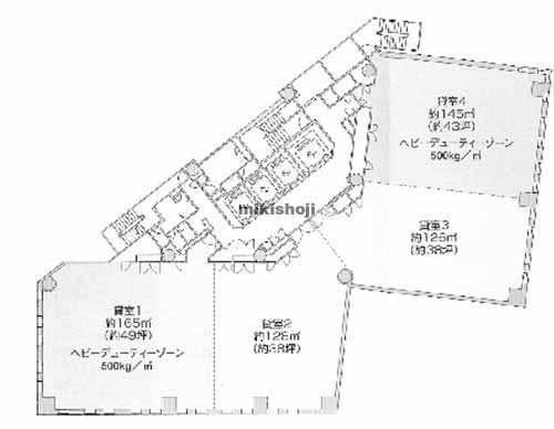 芝田・茶屋町・大深町の梅田北プレイス 平面1