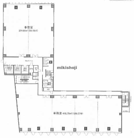 金沢市のＪＲＥ金沢上堤町ビル 平面1