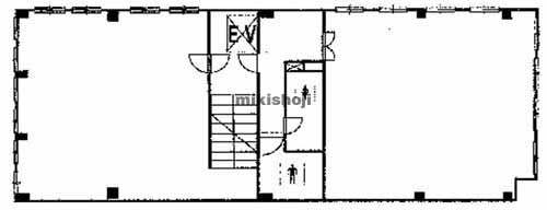 南森町周辺の第一住建裁判所前ビル 平面1