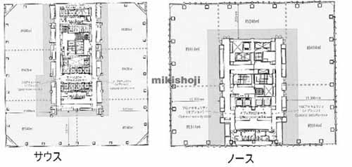 芝田・茶屋町・大深町のグランフロント大阪　タワーＢ・タワーＣ 平面1