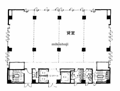 博多駅前・中央街の博多駅前シティビル 平面1