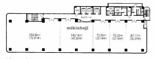 博多駅東・駅南の第五博多偕成ビル 平面1