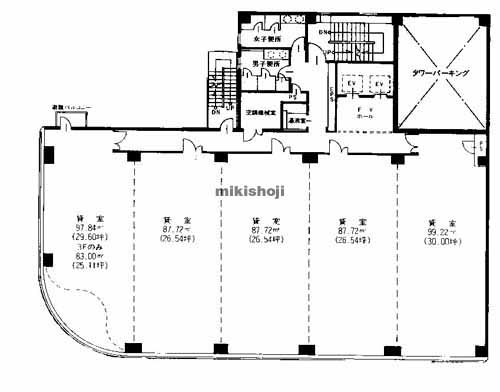 博多駅東・駅南のＺＥＮＮＯ筑紫通りビル 平面1