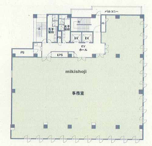 博多駅前・中央街の朝日生命博多駅前ビル 平面1