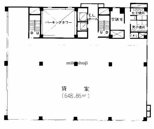 天神の天神商栄ビル 平面1