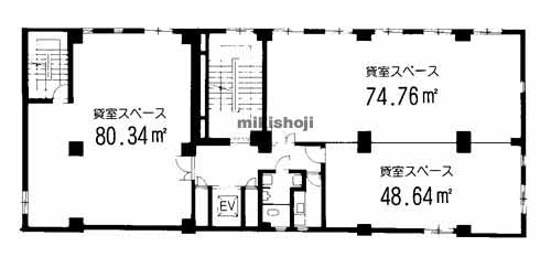祇園・呉服町の多田ビル 平面1