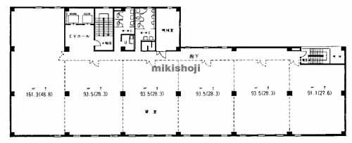 博多駅東・駅南の東福第２ビル 平面1
