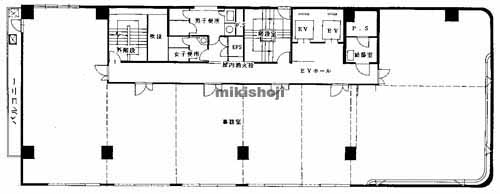 赤坂・大名・舞鶴のトウセン天神ビル 平面1