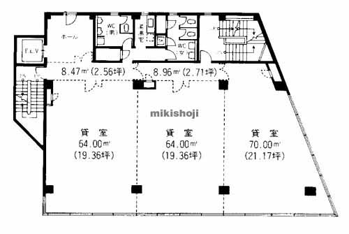 天神のＮ天神ビル 平面1