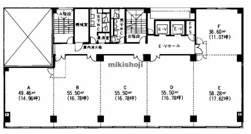 熊本市の熊本中央ビル 平面1