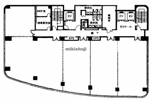 熊本市の熊本サンニッセイビル 平面1