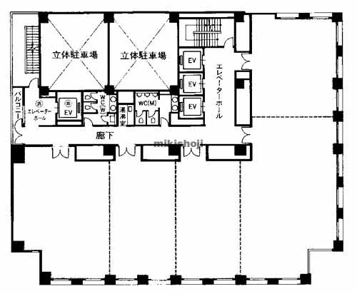 那覇市のニッセイ那覇センタービル 平面1