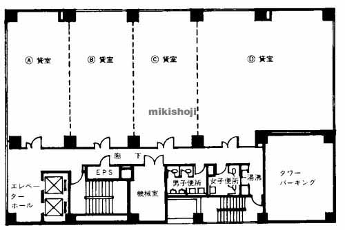 長崎市の大樹生命長崎ビル 平面1