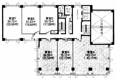 出島朝日生命青木ビル 平面1