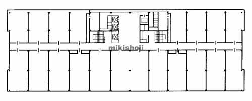 小倉北区全域の新小倉ビル（本館） 平面1