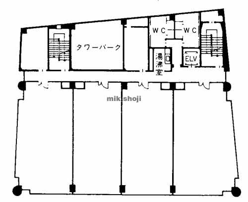 大分市のＡＩＧ大分ビル 平面1