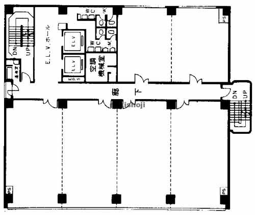佐賀市の佐賀中央第一生命ビルディング 平面1