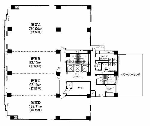 広島第一生命ＯＳビルディング 平面1