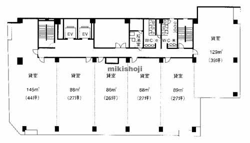 広島ダイヤモンドビル 平面1