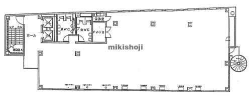 八丁堀地区の広島偕成ビル 平面1