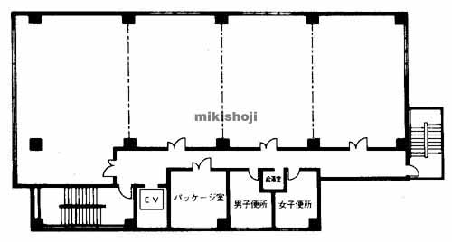 久留米市全域の太陽生命久留米ビル 平面1