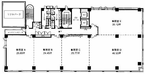 大分市のセラヴィ・みらい信金ビル 平面1