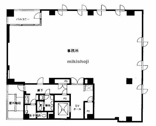 天神の天神ビルプラス 平面1