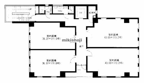 赤坂・大名・舞鶴の赤坂えがしらビル 平面1