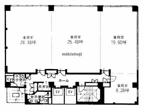 博多駅前・中央街のＪＲ博多駅前第１ビル 平面1