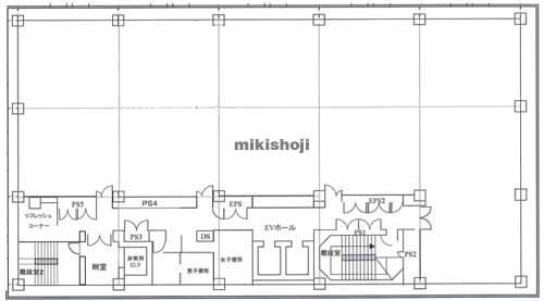 山口市のニューメディアプラザ山口ビル 平面1
