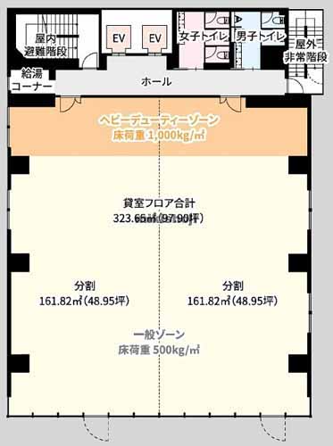 博多駅前・中央街の安田第３ビル 平面1