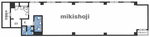 ヒューベスト天神ビル 平面1