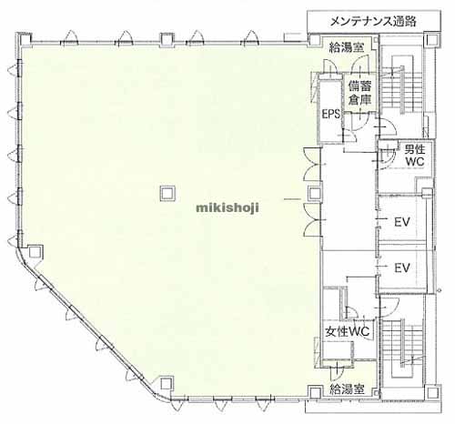 赤坂・大名・舞鶴の赤坂セントラルビル 平面1