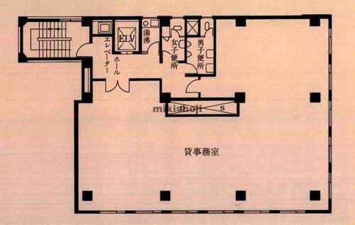 京橋の依田忠ビル 平面1