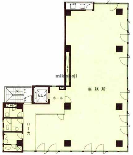 日本橋小綱町・蛎殻町の日本橋人形町プレイス 平面1