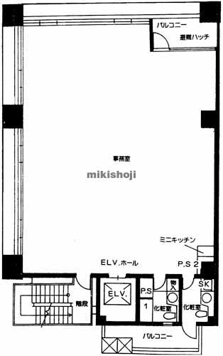 鍛冶町・神田鍛冶町のフェリスビル 平面1