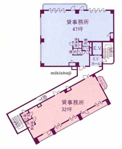 高田馬場の明芳ビル 平面1