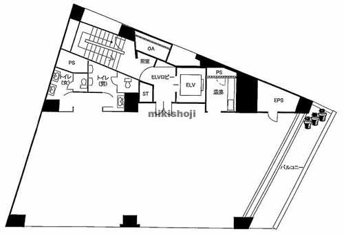新小川町・山吹町の第３都ビル 平面1