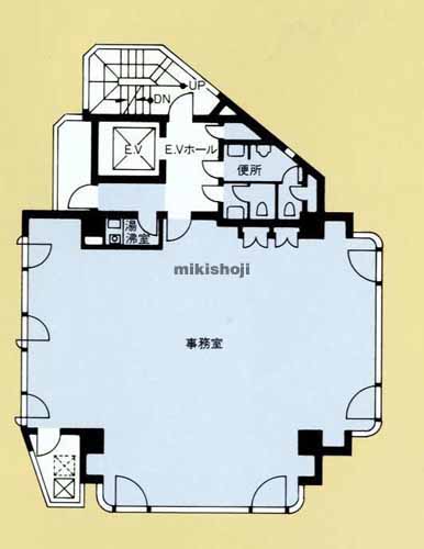 荒木町・四谷三栄町のアケボノ大鉄ビル 平面1