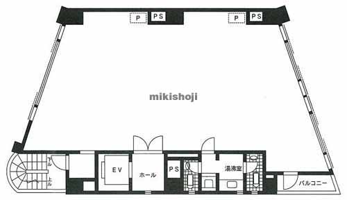 神田須田町のＣｏｃｏｒｏ　Ｋａｎｄａ　Ｂｌｄｇ． 平面1