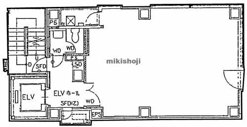 レック御成門川名ビル 平面1