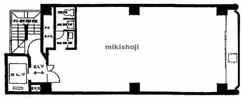 日本橋馬喰町・横山町のイワモトビル 平面1